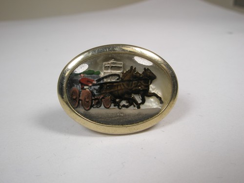 Horse cart drayage mural scene - horse,