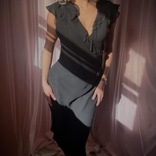 Vintage Black Pure Silk Dress