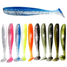 7cm Soft Lure 10 Pack jig dropshot perch canal LRF drop shot worm minnow