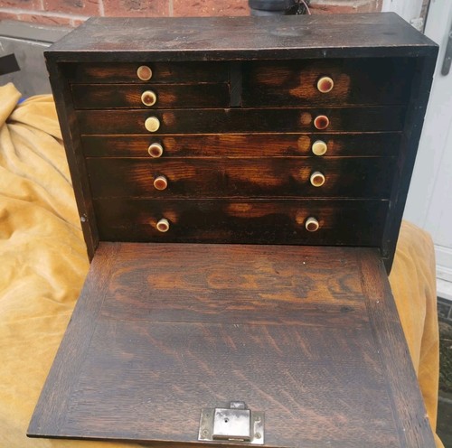 Antique wooden multi - antique, multi-drawer