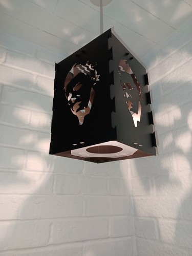 Horror lampshade light - horror, shade