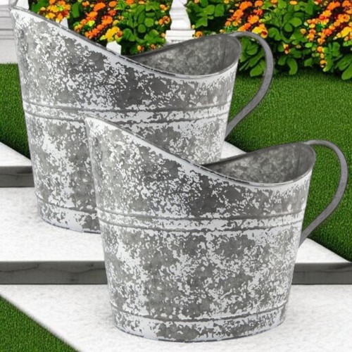 Vintage metal coal bucket - coal,