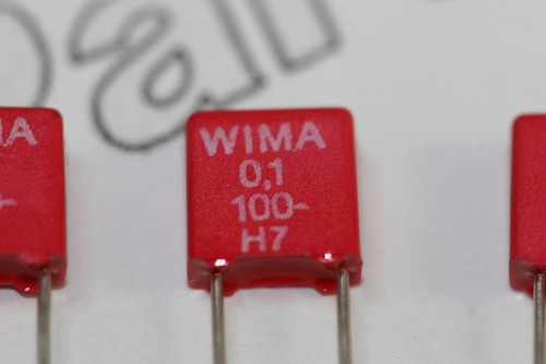 1uf 100v wima mks2 - 5x, 0.1uf