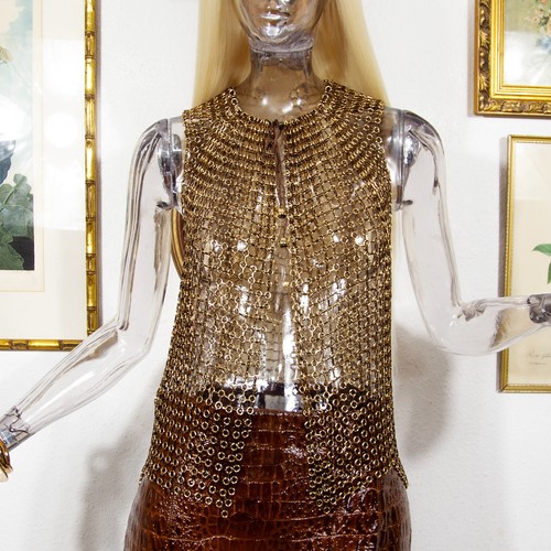 Vintage 1970s gold chainmail - 1970s,