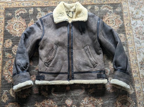 Vintage sheepskin aviator - vintage,