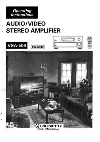 Pioneer vsa e06 - pioneer, vsa-e06