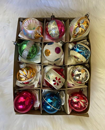 Vintage glass christmas - vintage,