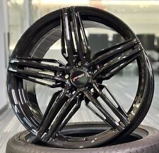19" VW Scirocco 2008-2017 Velocity VC6 Gloss Black 8.5j Alloy Wheels X4