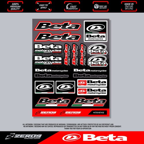 Beta stickers motocross - beta, stickers,