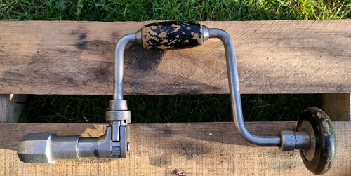 Vintage ratchet hand brace - vintage,