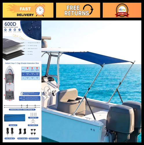Adjustable boat sun shade - sun,
