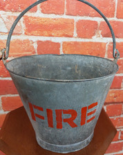 Vintage Galvanised Fire Bucket