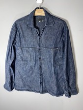 Psycho cowboy denim utilty shacket workwear heavy shirt workwear street barn L