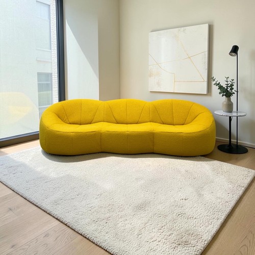 Sofa settee yellow design - settee,