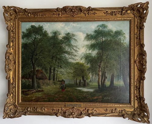Antique oil painting john - antique,