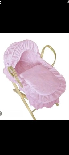 Dolls moses basket and - basket,