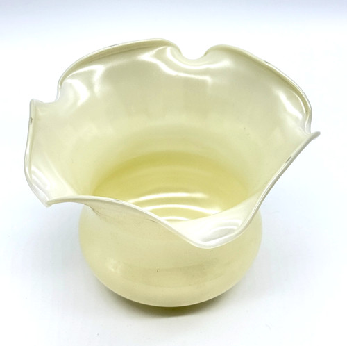Vintage opal glass lampshade - vintage,