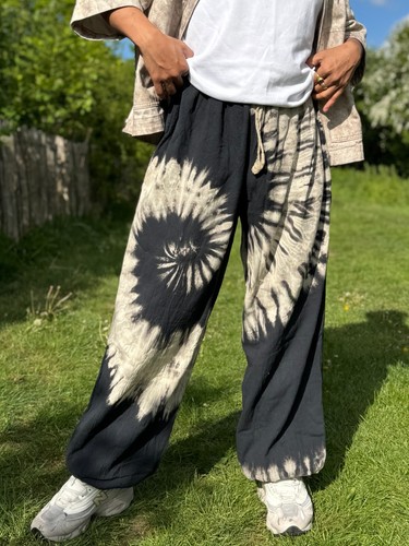 Tie dye hippie pants - hippie, festival