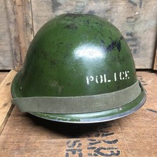 British Mk4 Turtle Helmet MILITARY POLICE Post WW2 1952 & Liner
