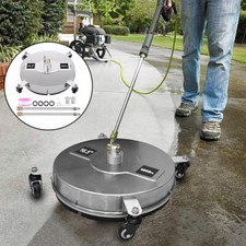 16.5" Pressure Washer Surface Cleaner Rotary Flat Patio Cleaner Stainless Steel