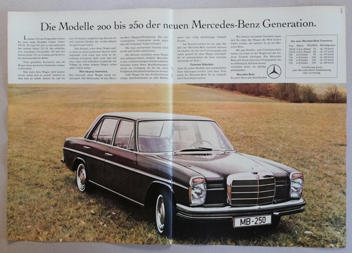 1968 mercedes benz - mercedes-benz, (w114)