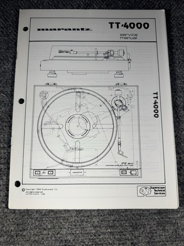Marantz 4000 turntable - tt-4000,