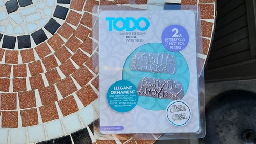 Todo letterpress hot foil - todo,