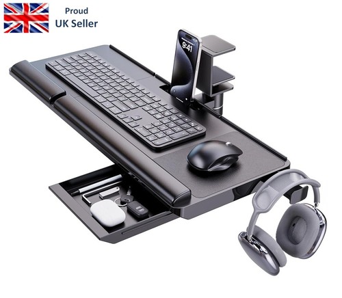 Adjustable keyboard tray under - keyboard,