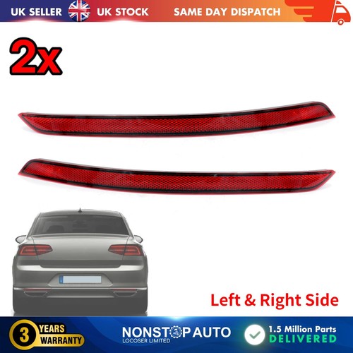 Rear bumper reflector left - 2x,