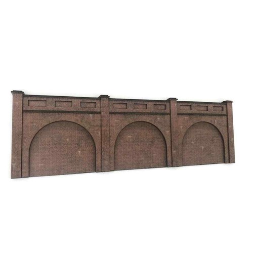 Red brick railway arches - brick,