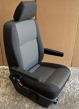 VW T6.1 Transporter Caravelle Front Passenger Captain Seat Bricks Cloth Heated