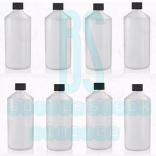 Plastic Bottles Natural HDPE