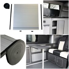 Campervan Tambour Door Kit, Silver Sliding Door for Motorhome or Caravan