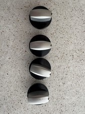 Bosch Neff Siemens Silver & Black Gas Hob Control Knob x 4