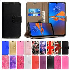 For Motorola Moto E4 E5 Play E6s G7 G8 Plus Case Leather Flip Wallet Phone Cover