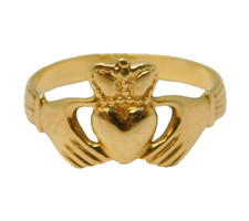 Irish 9ct Yellow Gold Claddagh