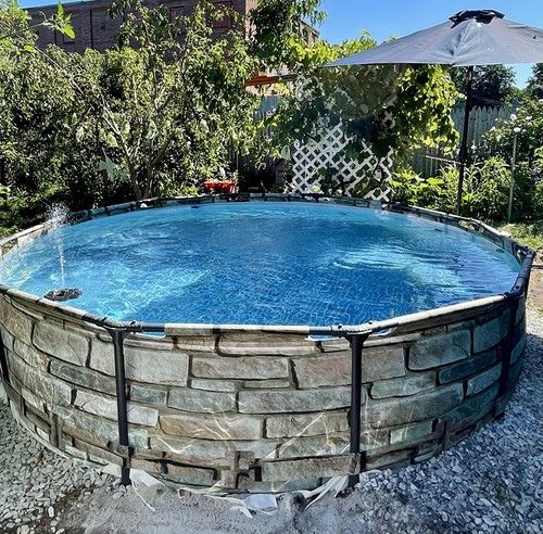 Above ground swimming - ground,