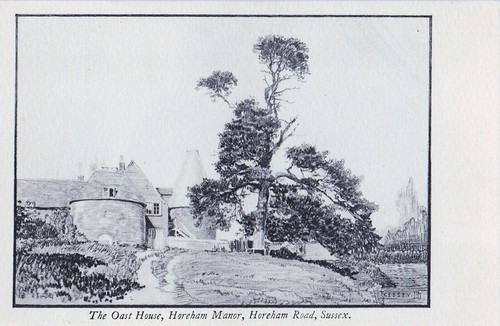 Sussex postcard the oast - sussex,