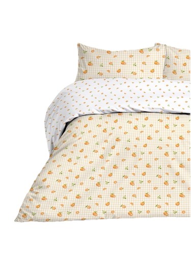 Oranges gingham reversible - oranges,