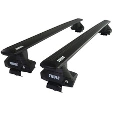 Thule Aluminum WingBar Evo Black Roof Bars Set for MG MG3 Mk3 24-25 Lockable