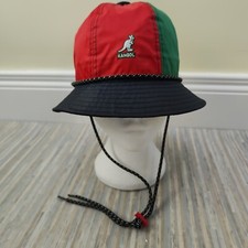 Kangol Bucket Hat Red Blue Green Festival Size Small K5370 Adventure Casual Pock
