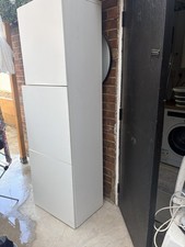 IKEA Besta White Storage Shelf Unit with Doors