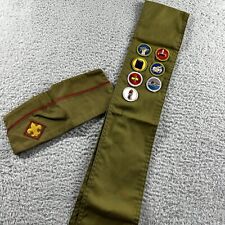 Vintage BSA Boy Scout Hat Scarf Patches Offical Troop Military Outdoors