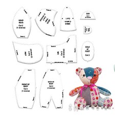Memory Bear Template Ruler Set(10 PCS) EASY BEGINNER TEDDY