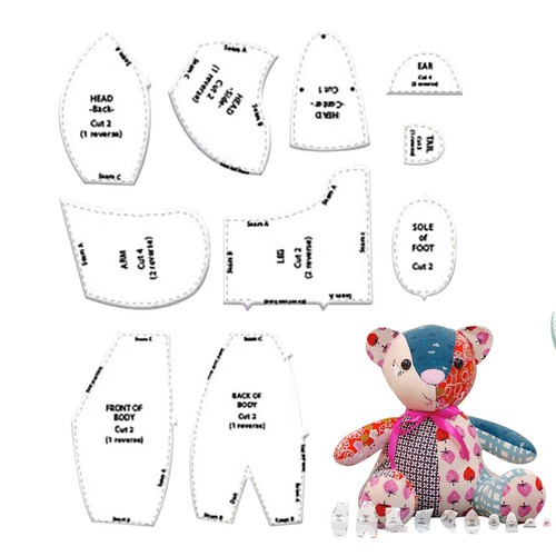 Memory bear template ruler - memory,