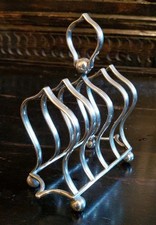 Antique Silver Plated Toast