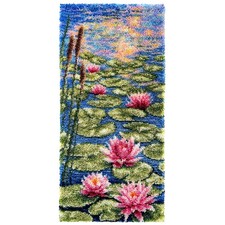 Herrschners® Water Lilies Latch Hook Kit