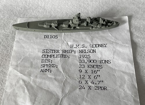 D1105 hms rodney vintage - hms,