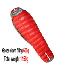 New Oversized Mummy Goose down Sleeping Bag Winter down Sleeping Bag Very Warm f