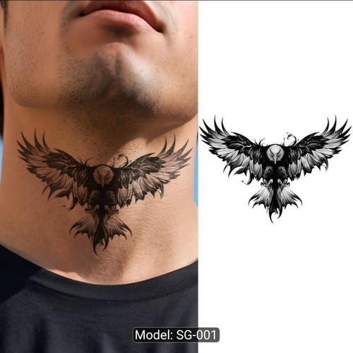 001 large eagle tattoo - eagle,